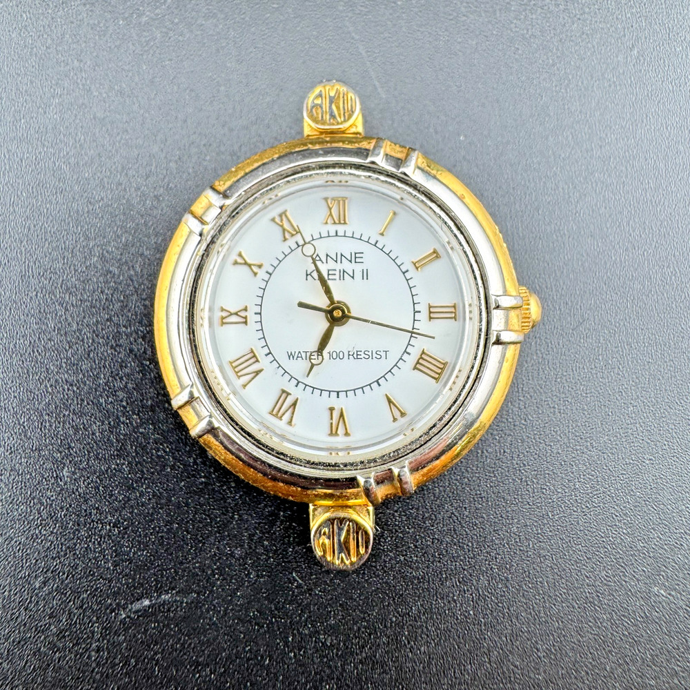 Vintage Anne Klein II Two Tone Ladies Watch No Strap
